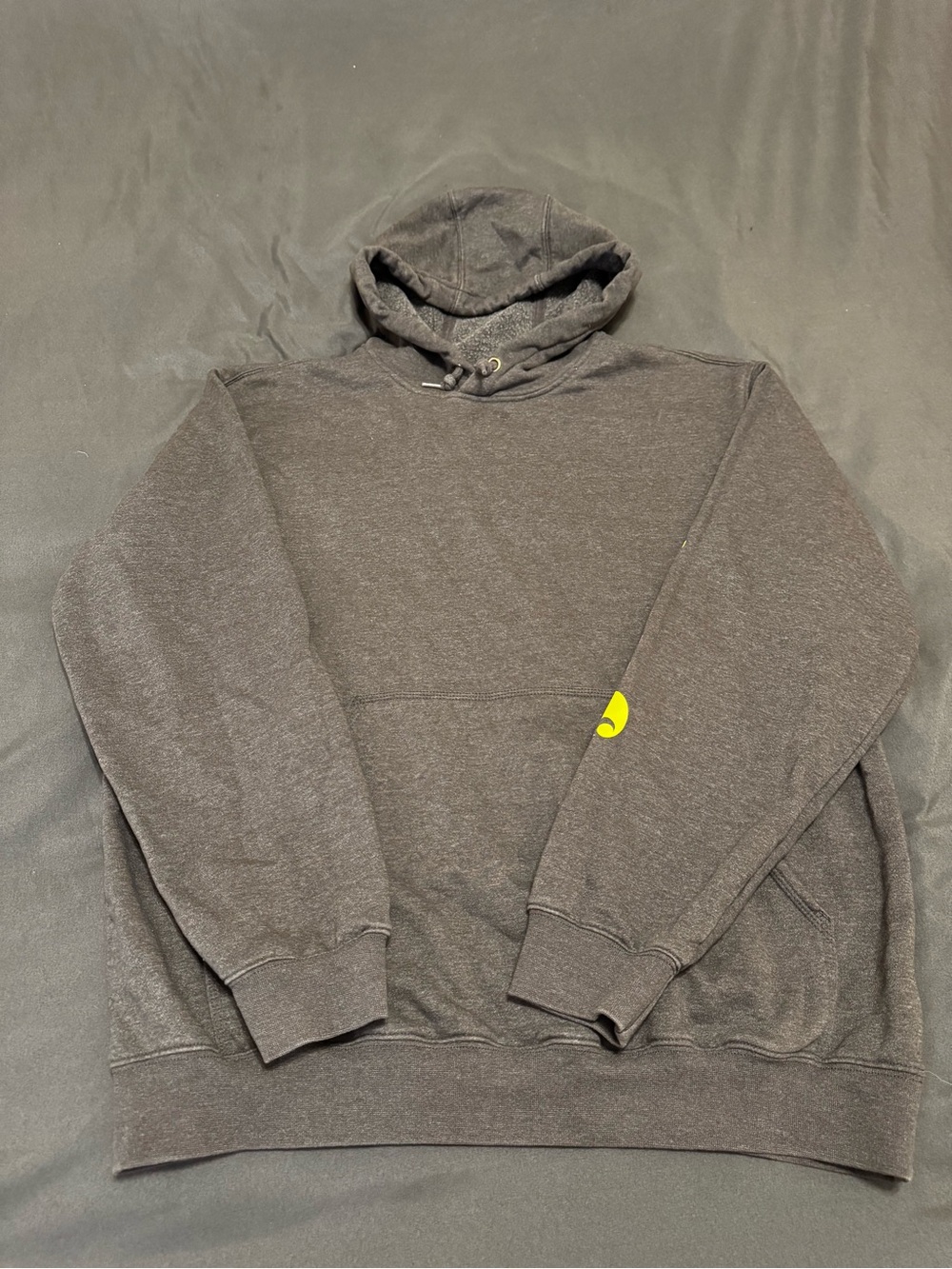 Carhartt Charcoal Gray Pullover Hoodie with Subtle Logo